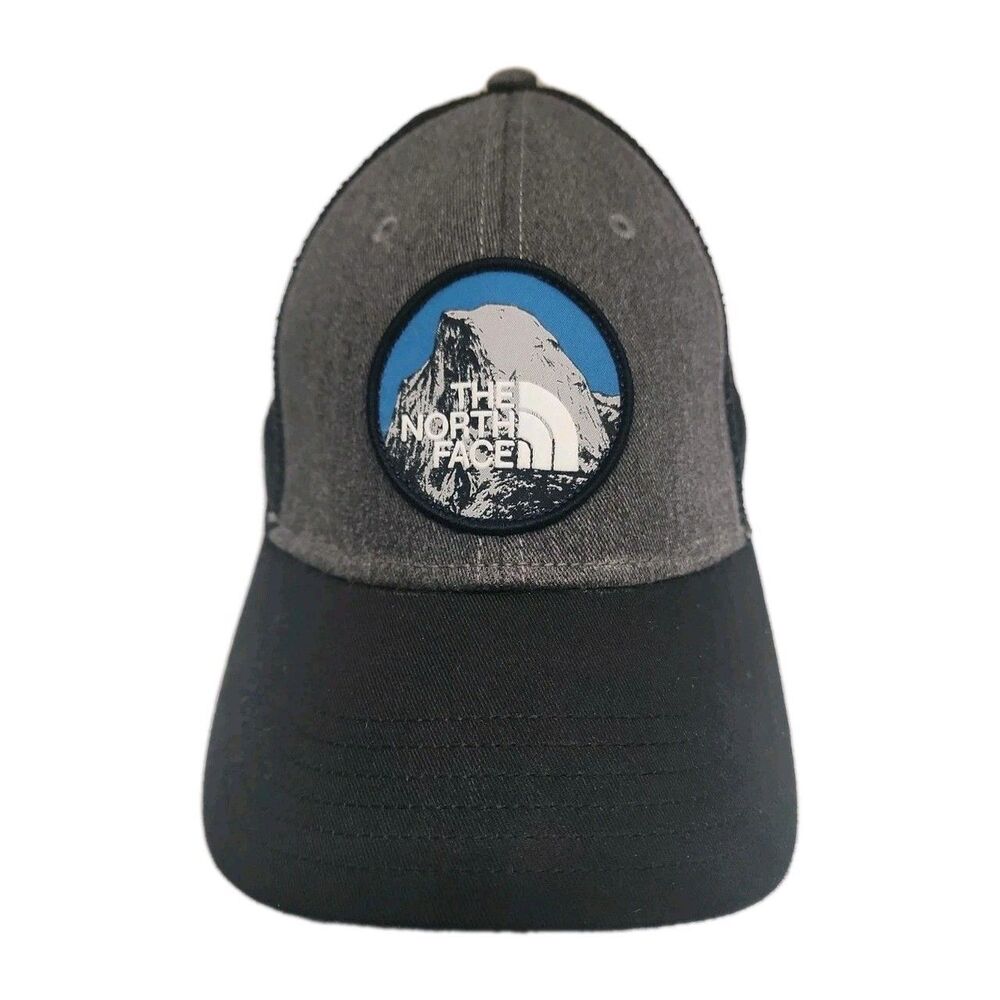 The North Face Mudder Trucker Cap w Mountain Graphic Logo Adjustable Snap Back